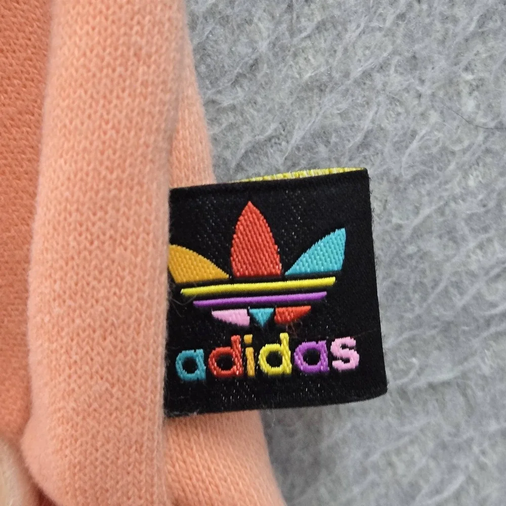 Adidas Men Hoodie M Pink Logo Embroidery Trefoil Hu Hiking Pharrell Williams‎